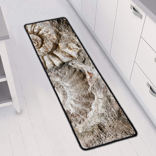 Ammonoidea Fossil Print Long Kitchen Mat