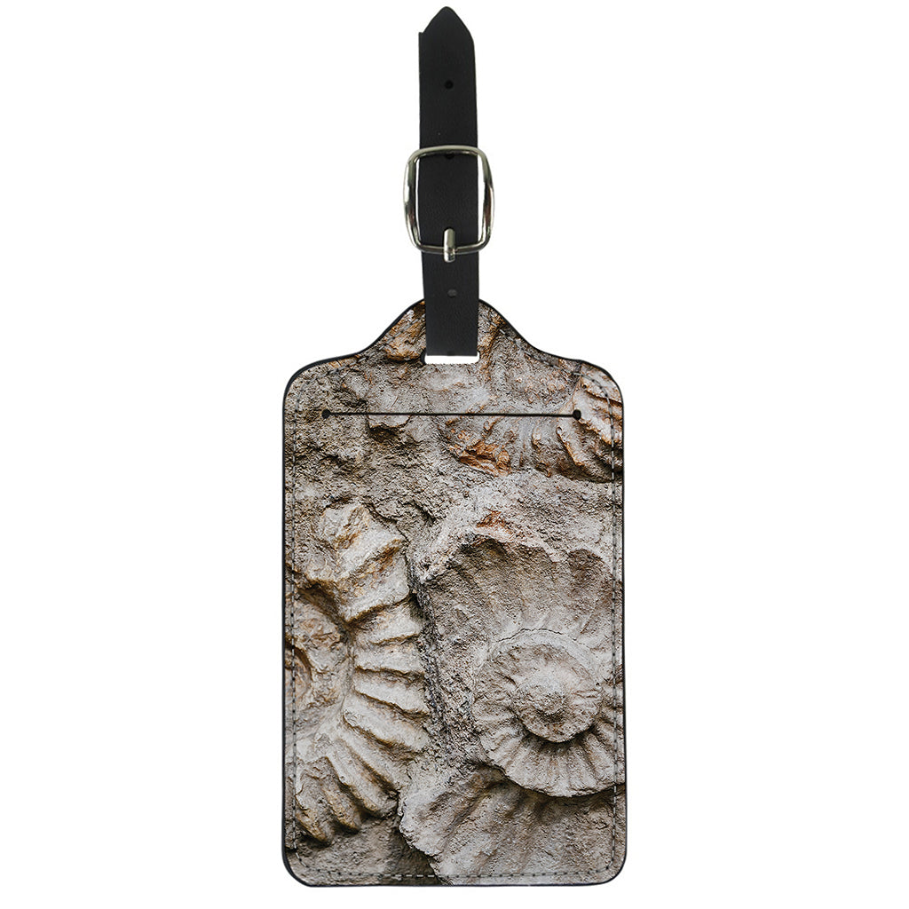 Ammonoidea Fossil Print Luggage Tag
