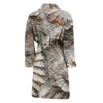 Ammonoidea Fossil Print Men's Bathrobe