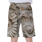 Ammonoidea Fossil Print Men's Beach Shorts