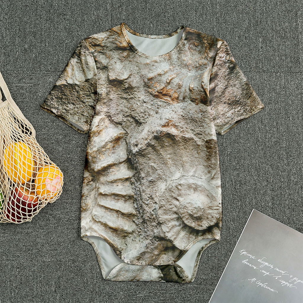 Ammonoidea Fossil Print Men's Bodysuit