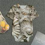 Ammonoidea Fossil Print Men's Bodysuit
