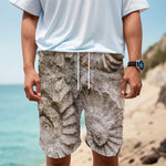 Ammonoidea Fossil Print Men's Cargo Shorts
