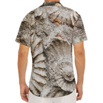 Ammonoidea Fossil Print Men's Deep V-Neck Shirt