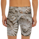Ammonoidea Fossil Print Men's Long Boxer Briefs