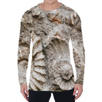 Ammonoidea Fossil Print Men's Long Sleeve T-Shirt