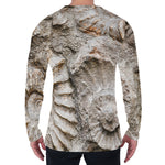 Ammonoidea Fossil Print Men's Long Sleeve T-Shirt