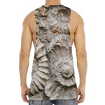Ammonoidea Fossil Print Men's Muscle Tank Top
