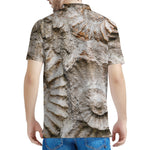 Ammonoidea Fossil Print Men's Polo Shirt