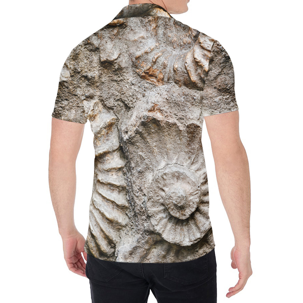 Ammonoidea Fossil Print Men's Shirt