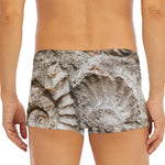 Ammonoidea Fossil Print Men's Short Boxer Briefs