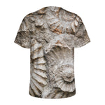 Ammonoidea Fossil Print Men's Sports T-Shirt