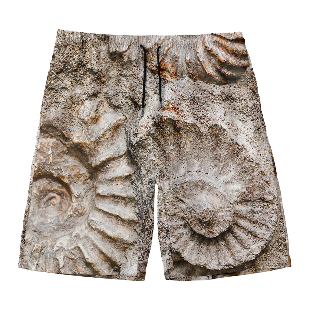 Ammonoidea Fossil Print Men's Swim Trunks