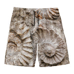 Ammonoidea Fossil Print Men's Swim Trunks