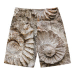 Ammonoidea Fossil Print Men's Swim Trunks