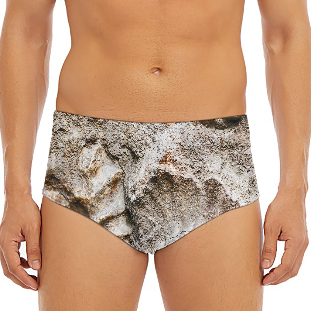 Ammonoidea Fossil Print Men's Triangle Swim Briefs
