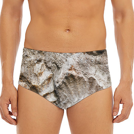 Ammonoidea Fossil Print Men's Triangle Swim Briefs