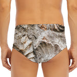 Ammonoidea Fossil Print Men's Triangle Swim Briefs