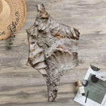 Ammonoidea Fossil Print One Shoulder Bodysuit