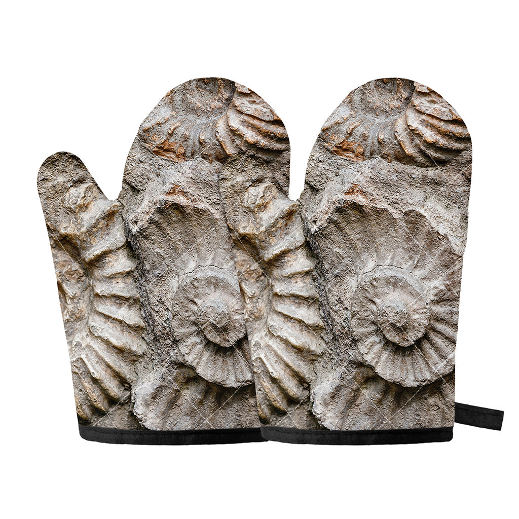 Ammonoidea Fossil Print Oven Mitts