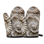 Ammonoidea Fossil Print Oven Mitts