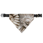 Ammonoidea Fossil Print Over The Collar Dog Bandana