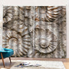 Ammonoidea Fossil Print Pencil Pleat Curtains