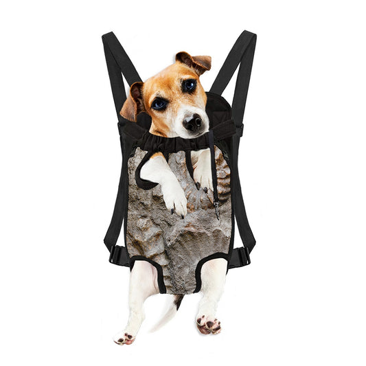 Ammonoidea Fossil Print Pet Carrier Backpack