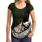 Ammonoidea Fossil Print Pet Sling Carrier