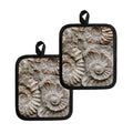 Ammonoidea Fossil Print Pot Holders