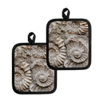 Ammonoidea Fossil Print Pot Holders