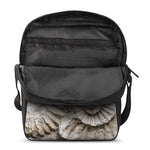 Ammonoidea Fossil Print Rectangular Crossbody Bag