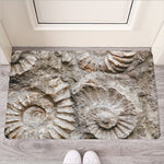 Ammonoidea Fossil Print Rubber Doormat
