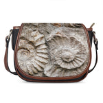 Ammonoidea Fossil Print Saddle Bag