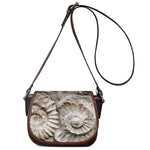 Ammonoidea Fossil Print Saddle Bag