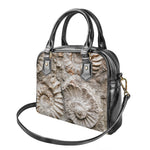 Ammonoidea Fossil Print Shoulder Handbag