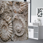 Ammonoidea Fossil Print Shower Curtain