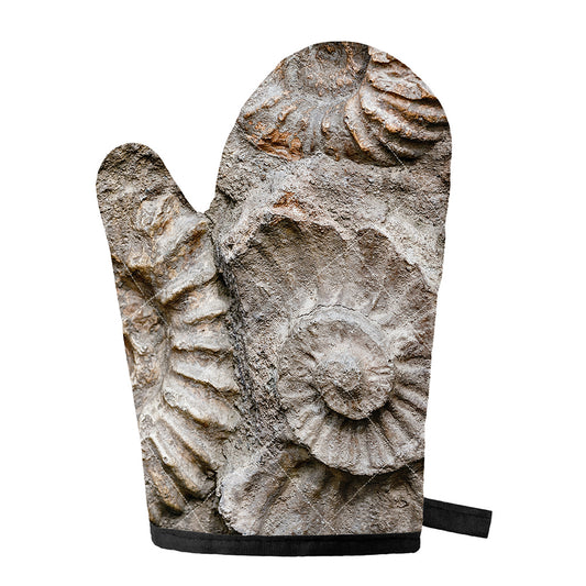 Ammonoidea Fossil Print Single Oven Mitt