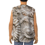 Ammonoidea Fossil Print Sleeveless Baseball Jersey