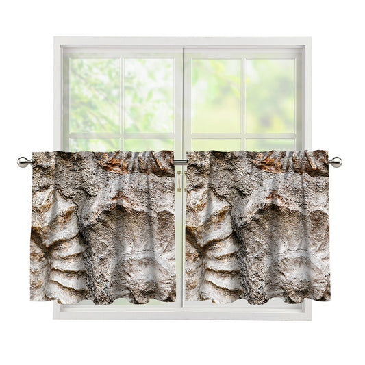 Ammonoidea Fossil Print Tier Curtains
