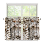 Ammonoidea Fossil Print Tier Curtains