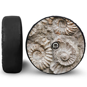 Ammonoidea Fossil Print Tire Cover With Camera Hole