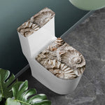 Ammonoidea Fossil Print Toilet Lid And Tank Cover Set