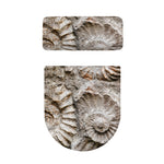 Ammonoidea Fossil Print Toilet Lid And Tank Cover Set