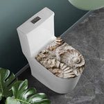 Ammonoidea Fossil Print Toilet Lid Cover