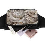 Ammonoidea Fossil Print Waist Bag