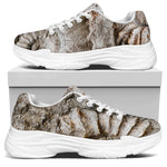 Ammonoidea Fossil Print White Chunky Shoes