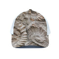 Ammonoidea Fossil Print White Mesh Trucker Hat