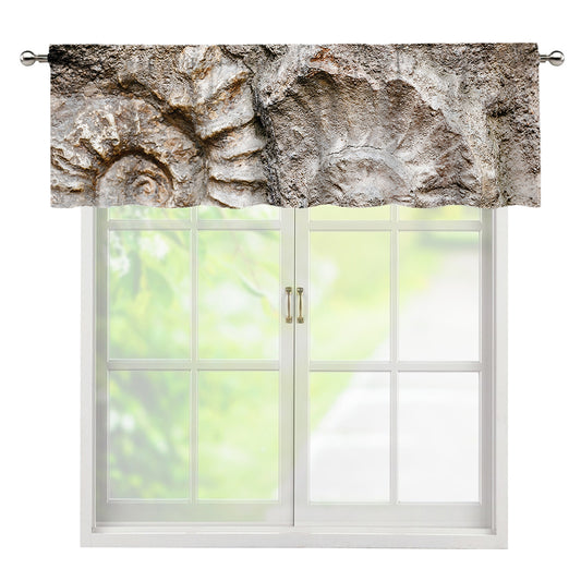 Ammonoidea Fossil Print Window Valance