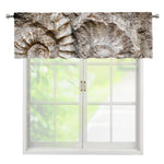 Ammonoidea Fossil Print Window Valance